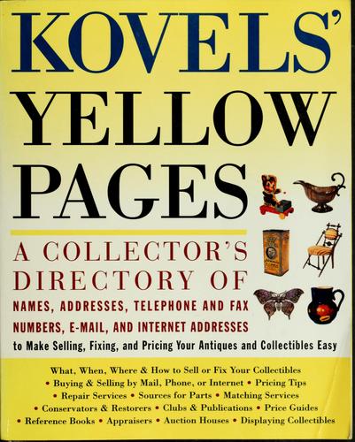 Kovels' yellow pages