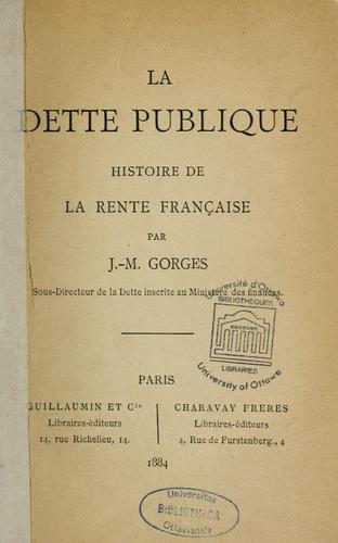 La dette publique