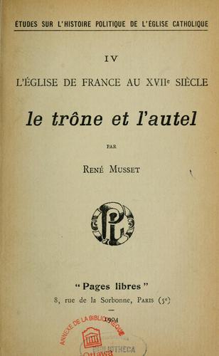 L'Eglise de France au XVIIe siècle