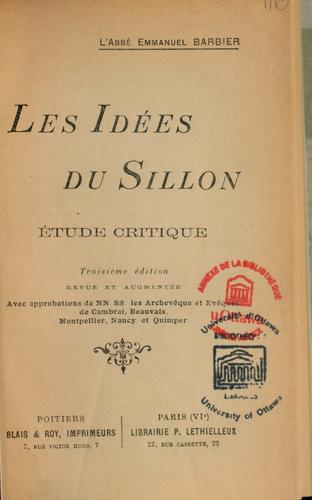 Les idées du Sillon