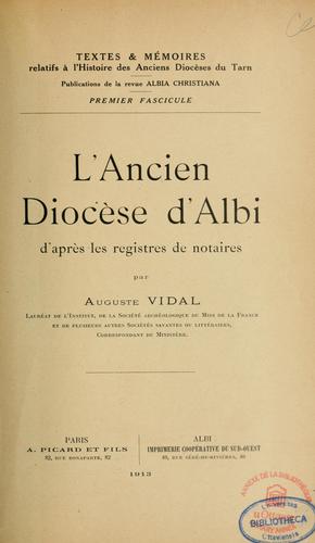 L'ancien diosèse d'Albi d'après les registres de notaires