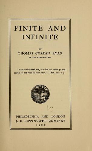 Finite and infinite