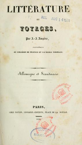 Littérature et voyages