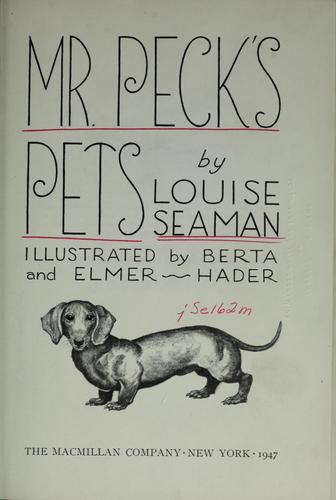 Mr. Peck's pets