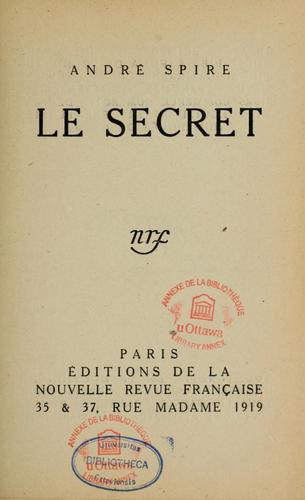 Le secret ..