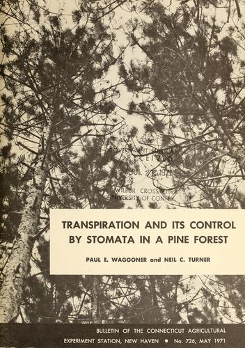 Transpiration and its control by stomata in a pine forest