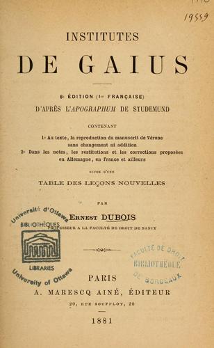 Institutes de Gaius