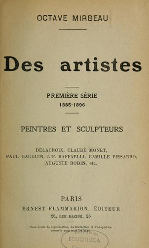 Des artistes