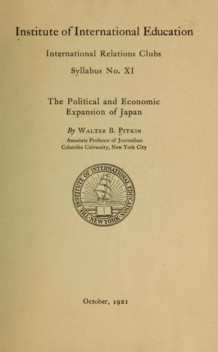 The political and economic expansion of Japan