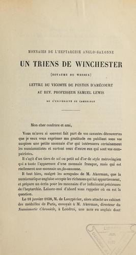 Un triens de Winchester (Royaume de Wessex)