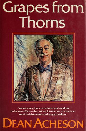 Grapes from thorns
