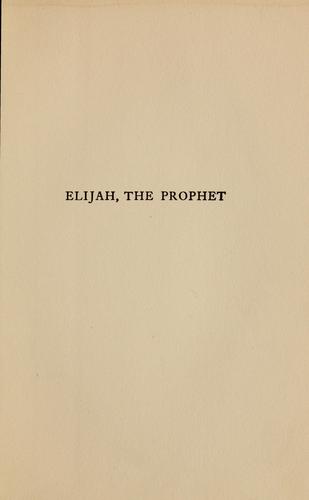 Elijah the prophet