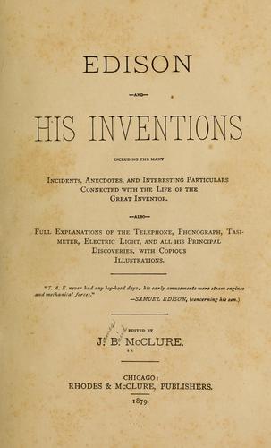Edison and his inventions