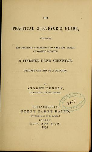 The practical surveyor's guide