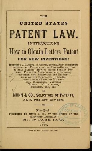 The United States patent law