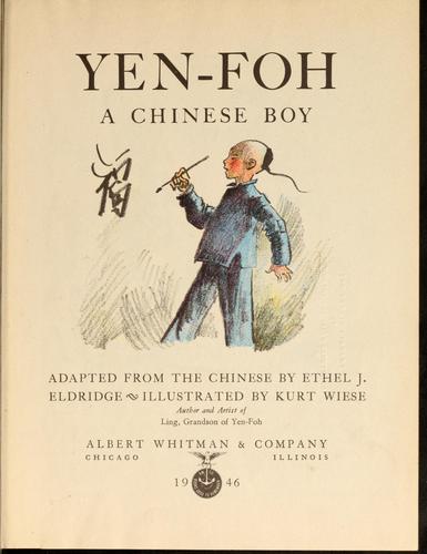 Yen-foh, a Chinese boy