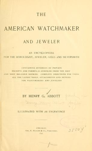The American watchmaker and jeweler