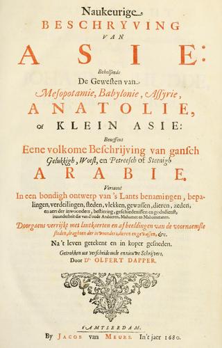 Naukeurige beschryving van Asie