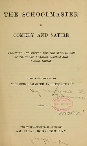 The schoolmaster in comedy and satire