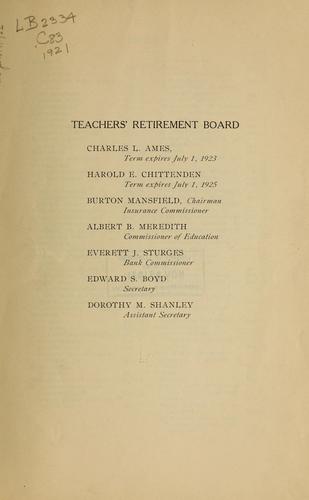 Connecticut teachers' retirement system