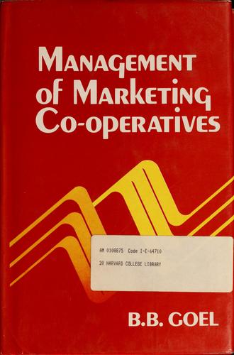 Management of marketing co-operatives