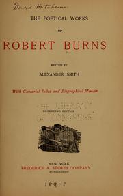 The poetical works of Robert Burns
