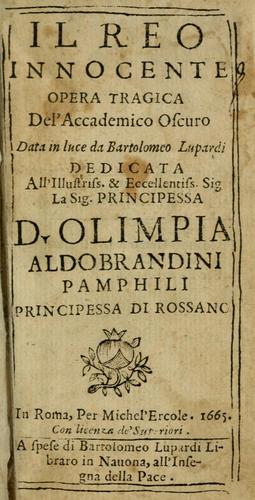 Il reo innocente
