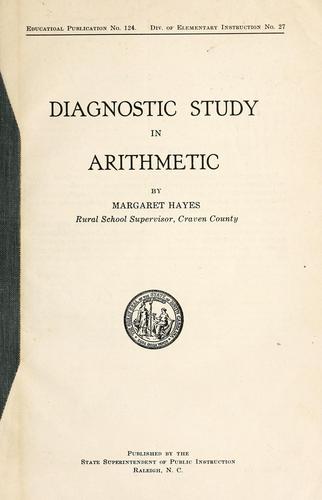 Diagnostic study in arithmetic
