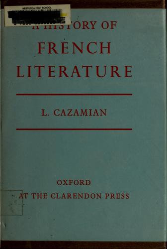 A history of French literature