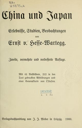 China und Japan erlebnisse