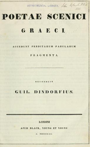 Poetae scenici Graeci