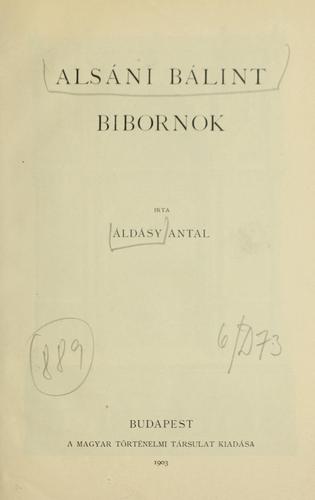 Alsáni Bálint bibornok