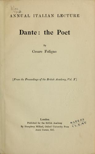 Dante: the poet