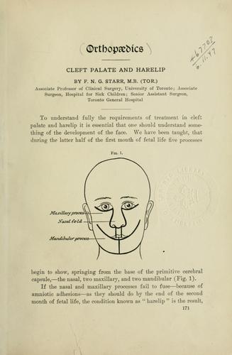 Cleft palate and harelip
