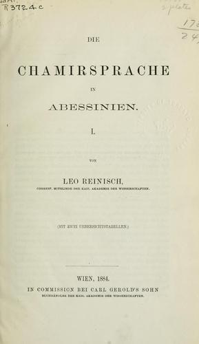 Die Chamirsprache in Abessinien