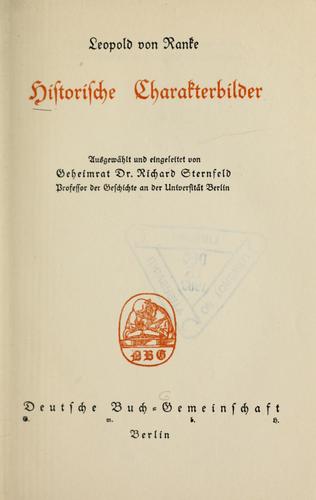 Historische Charakterbilder