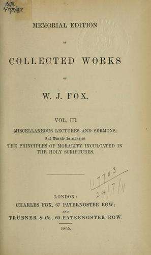 Memorial edition of collected works