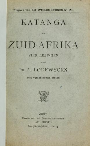 Katanga en Zuid-Afrika
