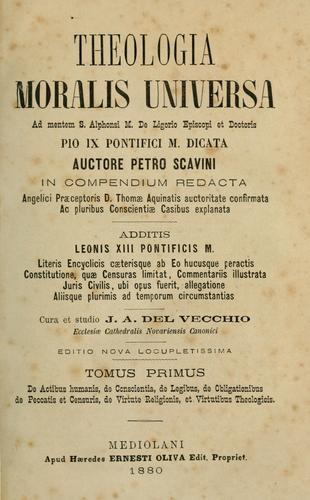 Theologia moralis universa