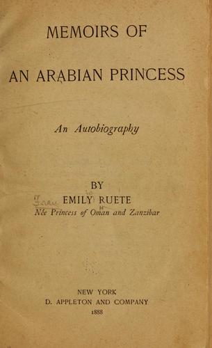 Memoirs of an Arabian princess