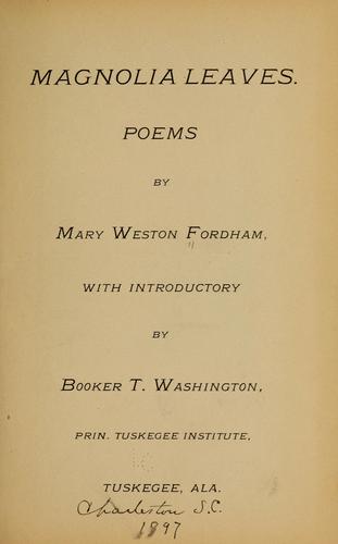 Magnolia leaves; poems