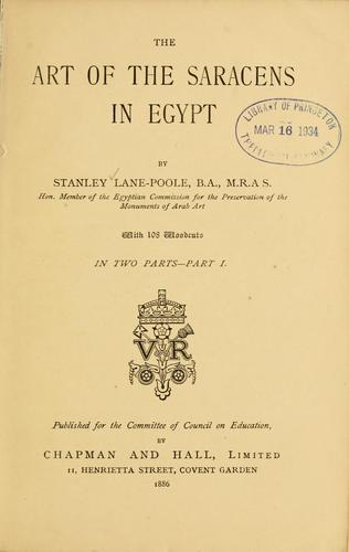 The art of the Saracens in Egypt