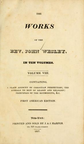 The Works of the Rev. John Wesley