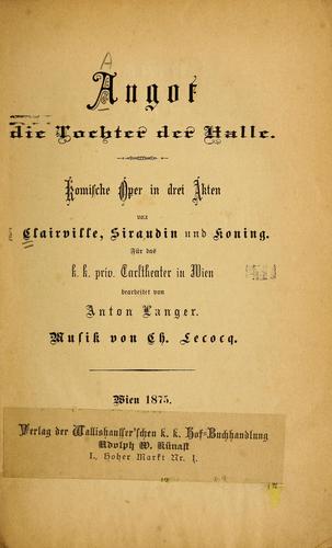 Angot die Tochter der Halle