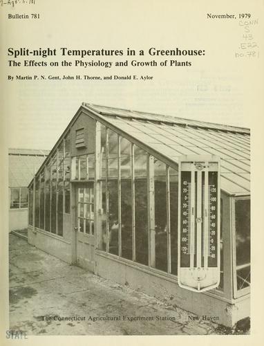 Split-night temperatures in a greenhouse
