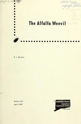 The alfalfa weevil