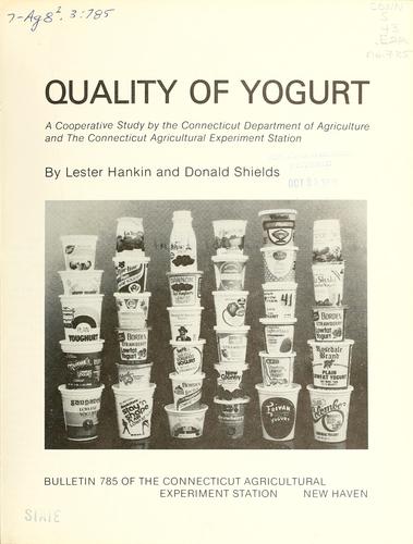 Quality of yogurt