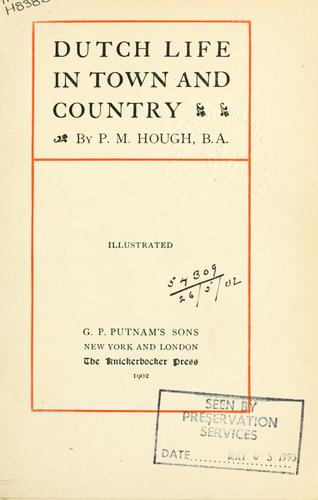 Dutch life in town and country