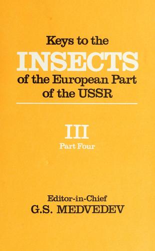 Keys to the insects of the European USSR