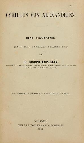 Cyrillus von Alexandrien